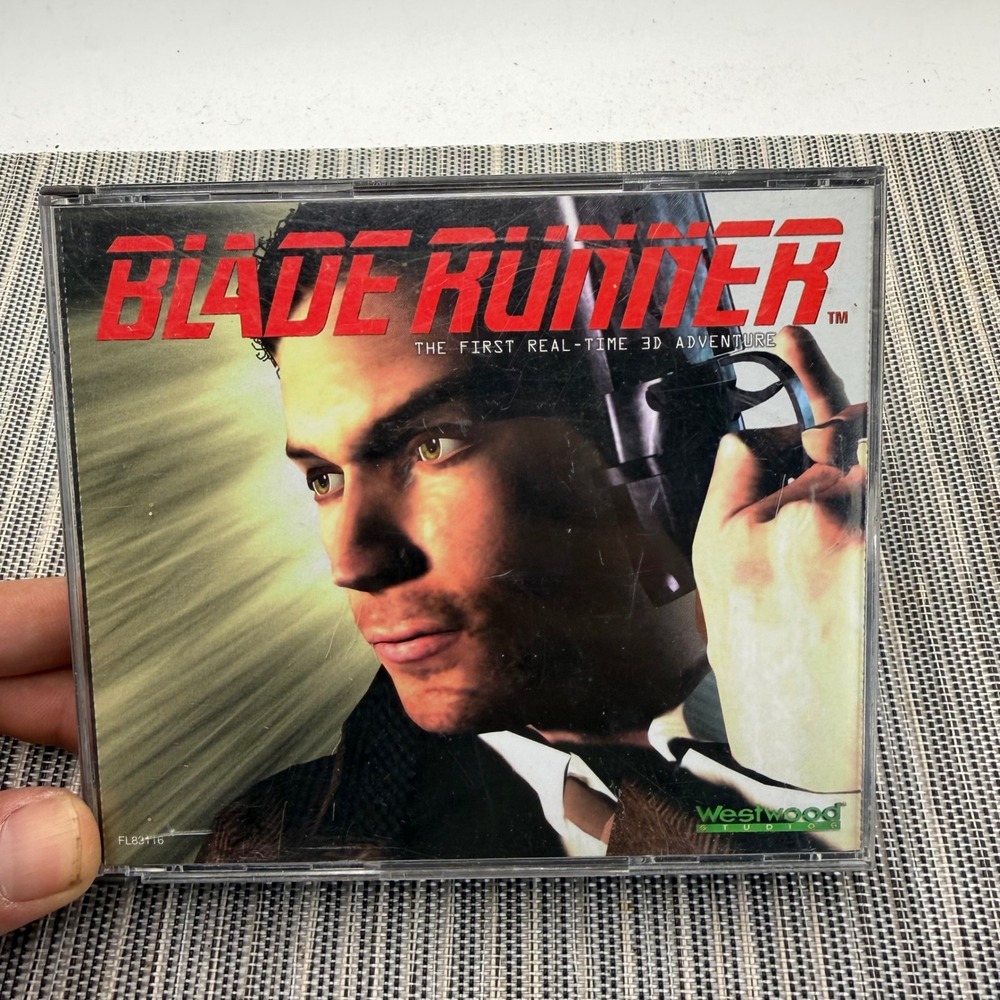 Blade Runner PC Game 1997 Westwood Studios 4-Disc Set Windows 95 NT‎ Vtg CD-ROM